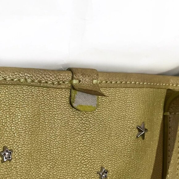 Auth JIMMY CHOO Sasha - Yellow Leather Tote Bag - Picture 12 of 16